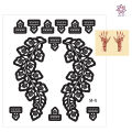 Mehndi sticker stencils, Mehndi, Mehndi Stickers, Mehndi Stencils,Hira art. 