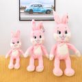 Cute buck tooth rabbit plush toy little white rabbit doll doll doll funny gift men and women birthday gift. 