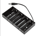 FolioGadgets 12V AA Battery Pack with Leads, 8 x 1.5v AA Battery Case Holder, Battery Storage Box with ON/Off Switch 6inch Bare Wire Leads. 