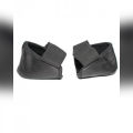 Leather Heel Covers Pair - Black for Heel Protection from Heel Cracks and Dust. 