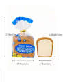 Toast Bread Slice Shaped Erasers, Creative & Cute Stationery Supplies For Students & Office Workers, Random Color Packaging. 