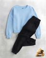 Winter  Sweatshirt And Trouser Casual Loose Fleece Pullover Tracksuit For Women And Girls. 