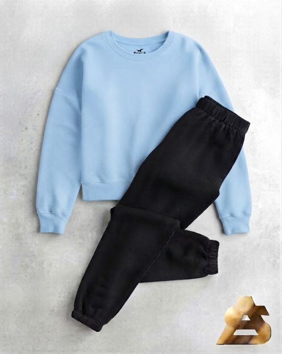 Winter%20%20Sweatshirt%20And%20Trouser%20Casual%20Loose%20Fleece%20Pullover%20Tracksuit%20For%20Women%20And%20Girls%20-%20Image%204