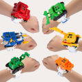 Accompany your child boy team model transforming hand hybrid robot car watch remote control car accompanying child birthday gift watch remote control car toy. 