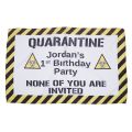 Quarantine Birthday Banner Polyester Material for Home Decoration. 
