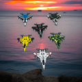 Pack of 6  - Tin Metal Fighter Jets - Push & Go Friction Powered - Unbreakable Plane Set For Kids - Diecast Mini Fighter Jet Toy Set for Children  - Pullback Tin Metal Jets Best Gift  For Kids.. 