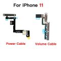 Volume Button Flex Cable For iPhone 11 Pro X XR XS Max Power Button With Flash Light Microphone Flex Replacement. 