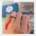ShopSphere TYLER1 Wedding Korean Finger Rings Hanfu MDZS Cosplay Props Opening Couple Rings Lovers Grandmaster of Demonic Cultivation Elegant Chinese Style Mo Dao Zu Shi Tassel. 