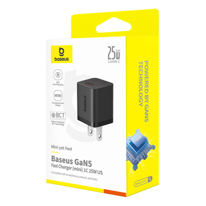 Baseus%20GaN5%2025W%20Fast%20Charger%201C%20US%20plug,%20For%20Samsung%20S25%20S24%20S23%20&%20More%20-%20Image%205