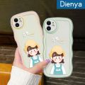 dienya For Huawei Y9s Case Cartoon Vigorous Girl Macaron Colorful Lovely Cream Wave Border Soft Clear Shockproof Phone Cases Creative Camera Transparent Casing Simple Gentle Protective Cover. 