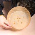 50pcs Air Fryer Disposable Paper Liner 16cm Non-Stick Mat Round Paper Baking Mats Kitchen AirFryer Baking Accessories. 