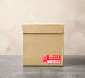 Fragile Sticker for Courier Flyer Packing Carton Best Sticky Grip for Flat Surface. 