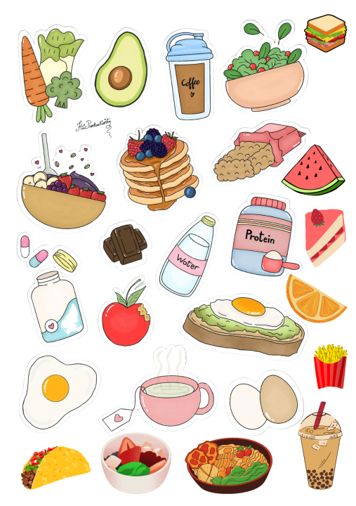 Cute%20food%20Stickers%20A5%20uncut%20sheet%20%7C%20Kawaii%20%20journaling%20,sweet%20%7C%20Adorable%20Foodie,%20Ice%20cream%20cup%20cake,%20%20fruit%20vegetable%20-%20Image%209