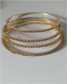 8 Piece Stone metal  Bangles For Women. 