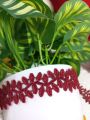 Lace For Clothes/Patto ki bail/Leaves Vine Design Gpo Lace for women/Girl Kurtis and Trousers / 2.5 Gazz/Yard/Medium Size. 