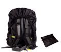 Heavy Waterproof Nylon rain Cover and dust Elastic Adjustable rain Cover 100% Waterproof with Pouch for Laptop Bags and Backpacks School Bag, Luggage Bag Cover - (30L-40L Black). 
