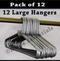 Hanger - Plastic Hanger - Hangers Large Pack of 12 (Random Designs and Colors)). 