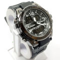 GSTW-300 Sports Fashion Metallic Dial Dual Display Chronograph 20BAR Water Resistant Sports Watch for Men. 