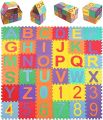 ABC & 123 - Kids Block Mat Alphabets - Abc Toy Block Mat Alphabets And Numbers Early Learning - Puzzle Mat For Kids Abc - 36 Pieces 6 x 6 Cm/piece. 