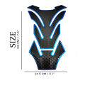 AK-15 Motorcycle Fuel Tank Pad Black with Red Outline Motorcycle decals sticker. 