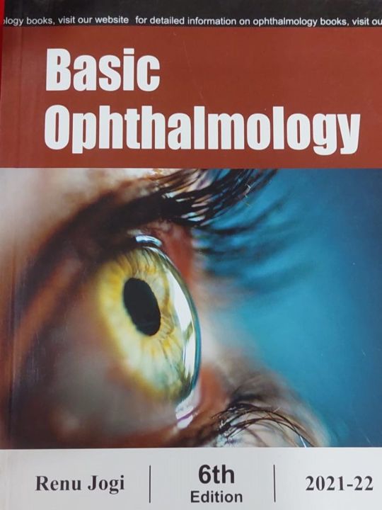 BASIC OPHTHALOMOLOGY BY RENU JOGI , Jogi Eye Book ,  Ophthamology Book , MBBS Books , Medical Books