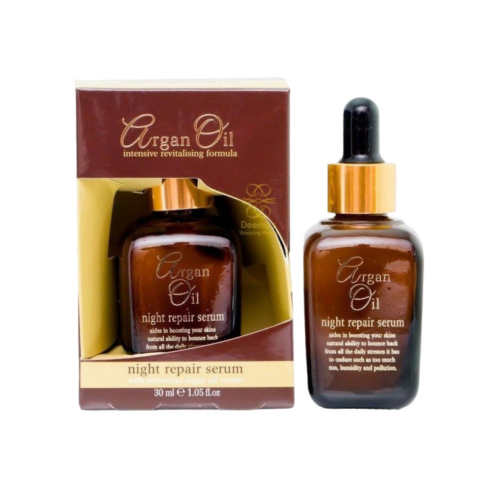Argan Oil Night Repair Face Serum With Moroccan Oil Extract 30 Ml (Uk) Xpel Argon