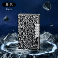 Small Wholesale Langsheng Steel Tone Open Fire Metal Lighter Inflatable Side Sliding Grinding Wheel Creative Cigarette Lighter High-End Gift for Men. 