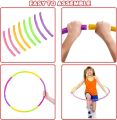 MTJ   Sports Hoop Weighted Hula Hoop, ACU Hoop , Weight Loss Fitness Workout with ridges. (Rainbow Colors). 