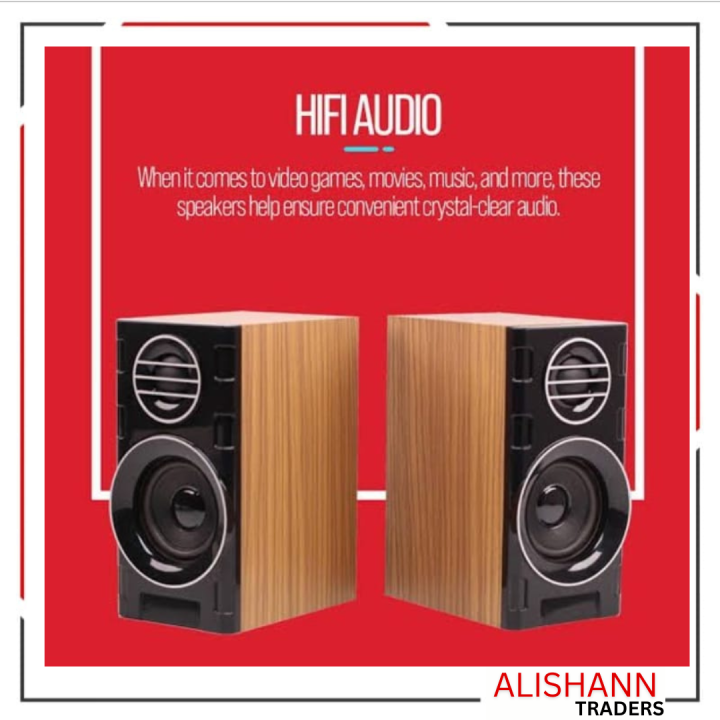 Computer Speaker wirh Heavy Bass. Multimedia FT-2031 Speakers. High Quality. Clear Sound. Woofer Speaker for Computer , Laptop , LCD , USB and LED