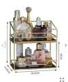 2 Tier Makeup Organizer Or Drawer Shelf Perfumes Cometics Storage Rack. 