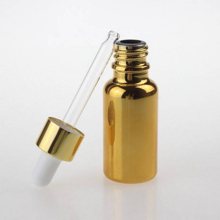15 ml Serum Bottle Empty Cosmetic Container with White Droppers Refillable