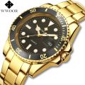 WWOOR brand fashion business, luxury, 30ATM waterproof, with date, quartz men's watch. 