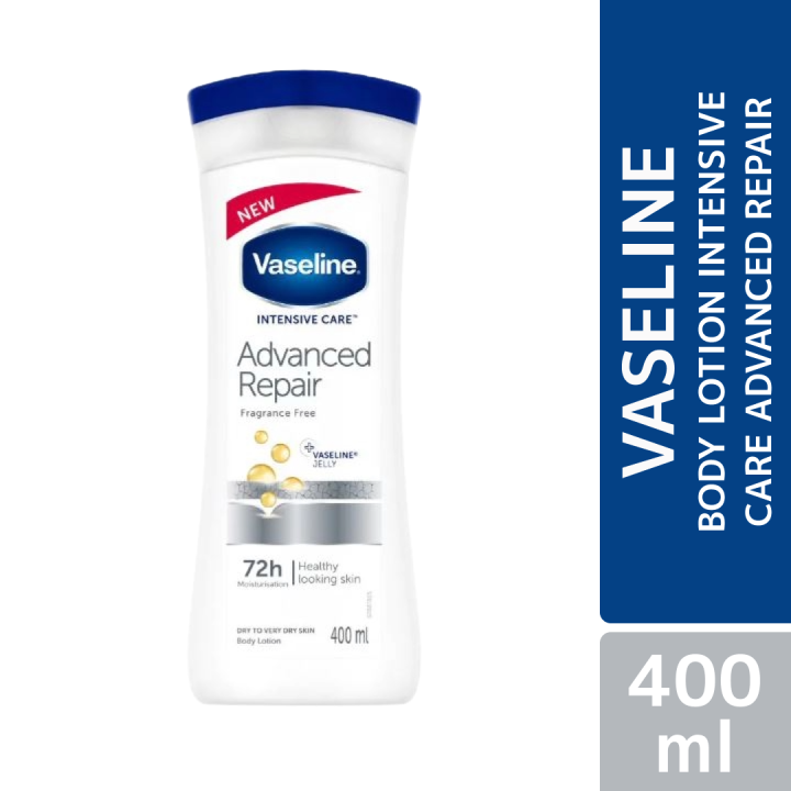 Vasseline Lotion 400ml - Advance repair - Deep Moisture for Dry Skin, Fast Absorption, Non-Greasy Formula
