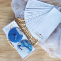 100Pcs Car Coaster Packaging for Selling, Sublimation Car Coasters Cards with 100Pcs Bags, Sublimation Parts. 