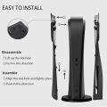 Faceplate for PS5 with Cooling Vent Face Plate Console Cover for Disc Edition DOBEWINGDELOU Replacement Side Plate Shell Accessories Hard Shockproof Anti-Scratch Dustproof ABS Case Black. 