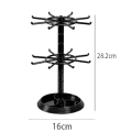 Jewelry Organizer 2 Tier Rotating Jewelry Display Stand Spinning Necklace Tower Storage Rack for Earrings Watch Showcase Easy Install Easy to Use. 
