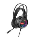 Lenovo G80-B Head-mounted Gaming Headphone Noise Reduction Usb Headset Channel with RGB Lamp Effect  Gaming Headset 7.1 Channel Gaming Head-mounted Earphone with 50mm Dynamic Coil RGB Brilliant Lighting Noise Reduction Ear buds for PC Steam pro Gamer. 