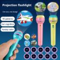 【HOT】 Flashlight Projector Torch Lamp Toy Baby Sleeping Story Book Early Education Toy For Kid Holiday Birthday Xmas Gift Light Up Toy. 