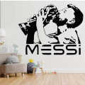 Messi Wall Decal Vinyl Sticker - Football Wall Art, Leo Argentina Player, World Cup Kissing Poster. 