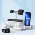 Duzzona W6 Magnetic Wireless Charger 3-in-1 Detachable Wireless Charging Stand Station Dock for iPhone Airpods Apple Watch  ETC. 