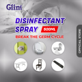 Glint Disinfectant Spray 500 ML - Pack Of 3 - multi Purpose disinfectant spray - antibacterial spray for household and work spaces with lemon scent - multipurpose cleaner - Pack Of 3. 