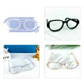 4XBF 3D Crystal Glasses Shape Ornament Crafts Silicone Mold Suitable for Epoxy Resin Diy Crafts Jewelry Making Home Decor. 