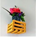Wooden Decoration piece - Wall hanging + Table decoration - Wood Container only - without flowers - Wood decorative hanging classic elegant unique beautiful decor fancy and cool looking. 