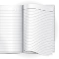 Layflat Notebook Legal - 400 PAGES - Glossy Lamination - PAPERWORK. 