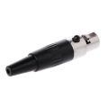 1Pcs High Quality Mini XLR 3 4 Pin Female Plug Small XLR Audio Microphone Connector for MIC Soldering Straight. 