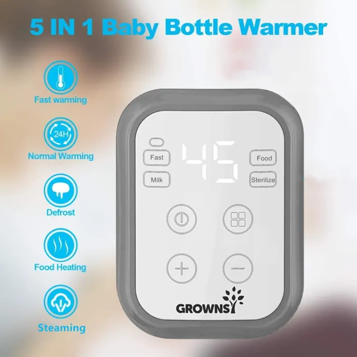 GROWNSY%20Baby%20Bottle%20Warmer,%205-in-1%20Bottle%20Warmer%20and%20Sterilizer%20with%20Timer,%20Food%20Warmer%20and%20Defrost,%20BPA-Free%20with%20LCD%20Display%20and%20Accurate%20Temperature%20Control%20for%20Br%20east%20Milk%20210W%20-%20Imported%20from%20UK%20-%20Image%203