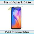 Tecno Spark 6 Go Tempered Glass Screen Protector Premium High Quality Polish Glass For Tecno Spark 6 Go. 