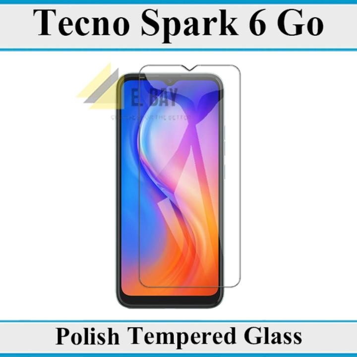 Tecno Spark 6 Go Tempered Glass Screen Protector Premium High Quality Polish Glass For Tecno Spark 6 Go