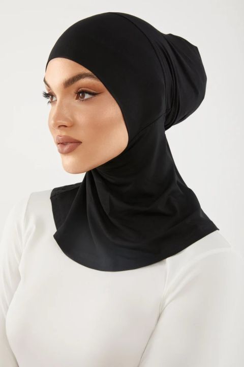 Ninja Nakab Hijab – Full Cover Inner Bonnet Cap, Trendy Plain Jersey Fabric for Women