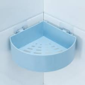 Bathroom Kitchen Multiple Racks Self Adhesive Shower Plastic Triangle Wall Mount Corner Shelf Storage Basket. 
